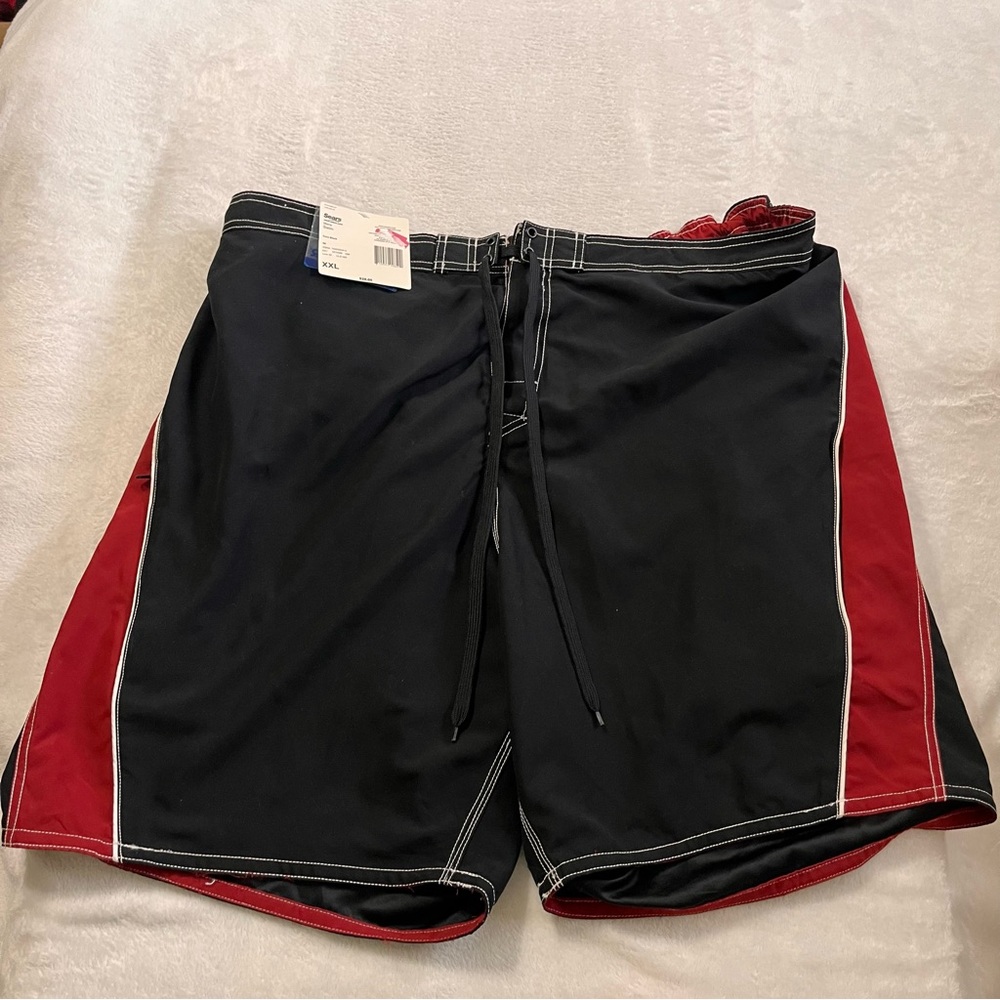 Joe Boxer Black and Red Board Shorts